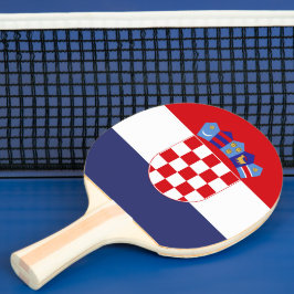 Kroatië vlag tafeltennisbatje