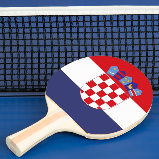 Kroatië vlag tafeltennisbatje (Insitu)