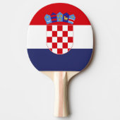 Kroatië vlag tafeltennisbatje (Voorkant)