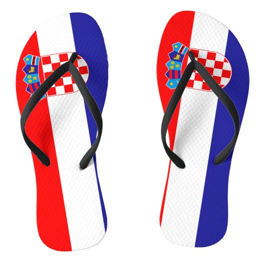 Kroatië Vlag Teenslippers (Voetbed)