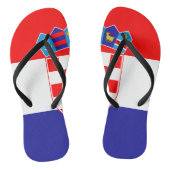 Kroatië vlag teenslippers (Voetbed)