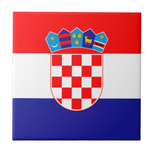 Kroatië vlag tegeltje