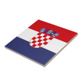 Kroatië vlag tegeltje (Zijkant)