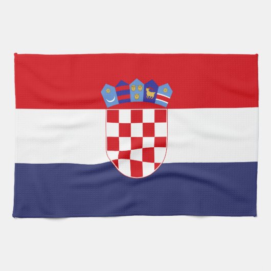 Kroatië vlag theedoek (Horizontaal)