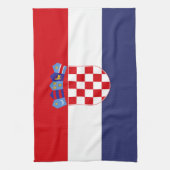 Kroatië vlag theedoek (Verticaal)