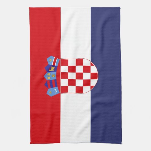 Kroatië vlag theedoek (Verticaal)