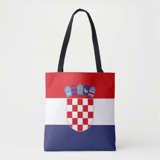 Kroatië vlag tote bag (Voorkant)
