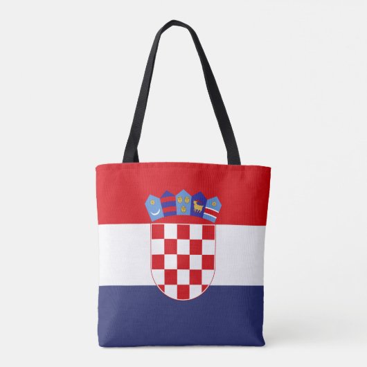 Kroatië vlag tote bag (Achterkant)
