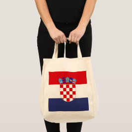 Kroatië vlag tote bag