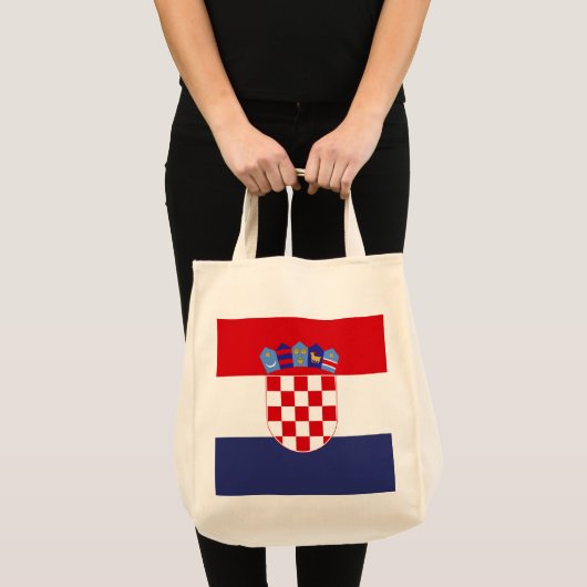 Kroatië vlag tote bag (Voorkant (product))