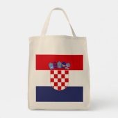Kroatië vlag tote bag (Achterkant)