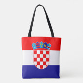 Kroatië Vlag Tote Bag (Achterkant)