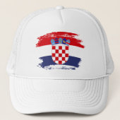 Kroatië vlag trucker pet (Voorkant)