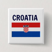 Kroatië - vlag van Button Kroatië (Voorkant)