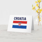 Kroatië - vlag van Kroatië Kaart (Gele Bloem)
