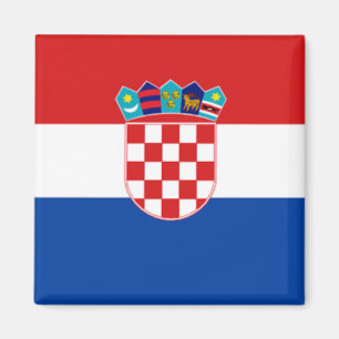 Kroatië: vlag van Kroatië Magneet