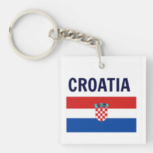 Kroatië - vlag van Kroatië Sleutelhanger