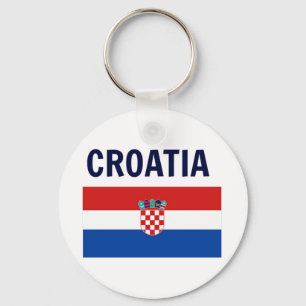 Kroatië - vlag van Kroatië Sleutelhanger