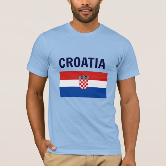 Kroatië - Vlag van Kroatië T-shirt (Voorkant)