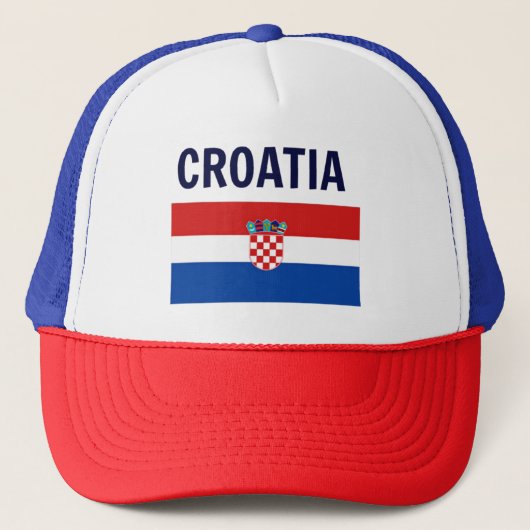 Kroatië - Vlag van Kroatië Trucker Pet (Voorkant)