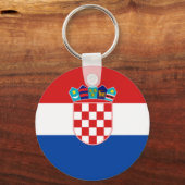 Kroatië: vlag van sleutelhanger Kroatië (Voorkant)
