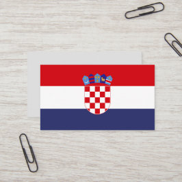 Kroatië vlag visitekaartje