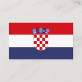 Kroatië vlag visitekaartje (Voorkant)