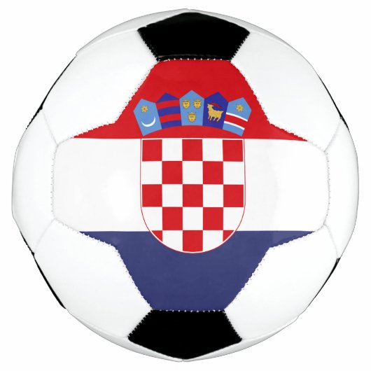 Kroatië vlag voetbal (Voorkant)