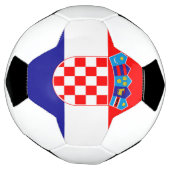 Kroatië Vlag Voetbal (Gedraaid)