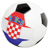 Kroatië Vlag Voetbal (Drie kwart)