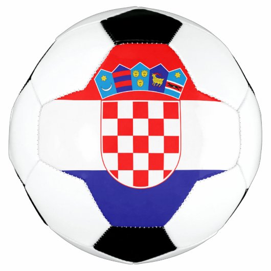 Kroatië Vlag Voetbal (Voorkant)