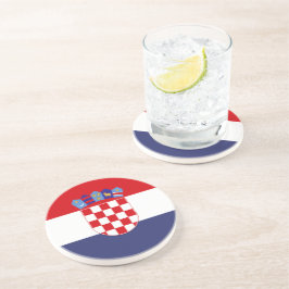 Kroatië vlag zandsteen onderzetter
