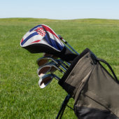 Kroatië vlag zijde textuur golfheadcover (Insitu)