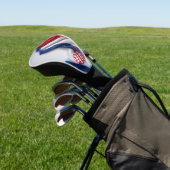 Kroatië vlag zijde textuur golfheadcover (Insitu)