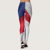 Kroatië vlag zijde textuur leggings (Achterkant)