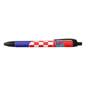 Kroatië vlag zwarte inkt pen (Bovenkant)