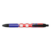Kroatië vlag zwarte inkt pen (Achterkant)