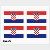 Kroatië-vlaggen Rechthoekige Sticker (Vel)