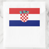 Kroatië-vlaggen Rechthoekige Sticker (Tas)