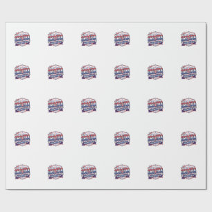 Kroatië Voetbal 2026 Voetbal Vet Land Typografie Cadeaupapier