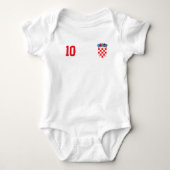 Kroatië Voetbal Custom Naam & Nummer Romper (Voorkant)