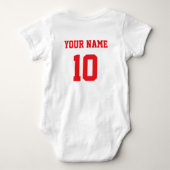 Kroatië Voetbal Custom Naam & Nummer Romper (Achterkant)