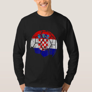 Kroatië Voetbal Team Steun de Kroatische vlag ook T-shirt