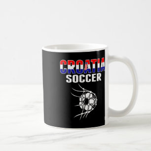 Kroatië Voetbalfans T-Shirt - Ondersteun het Kroat Koffiemok