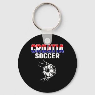 Kroatië Voetbalfans T-shirt - Ondersteun het Kroat Sleutelhanger