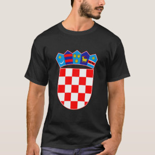 Kroatië Wapen T-Shirt   Kroatisch Erfgoed 