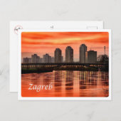 Kroatië - Zagreb - Briefkaart (Voorkant / Achterkant)