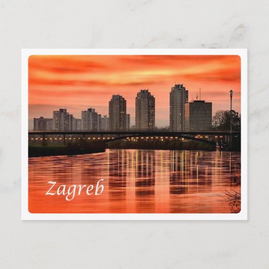 Kroatië - Zagreb - Briefkaart (Voorkant)
