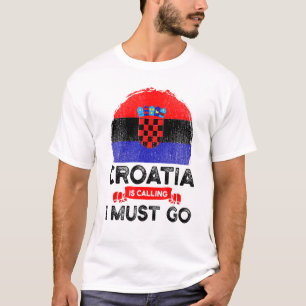 Kroatië zegt dat ik de Kroatische vlag Herita moet T-shirt