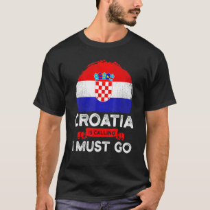 Kroatië zegt dat ik de Kroatische vlag Herita moet T-shirt